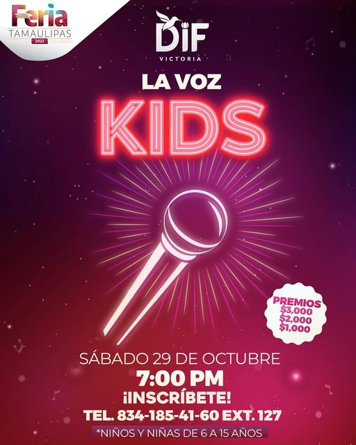 Invita DIF Victoria a participar en La Voz Kids
