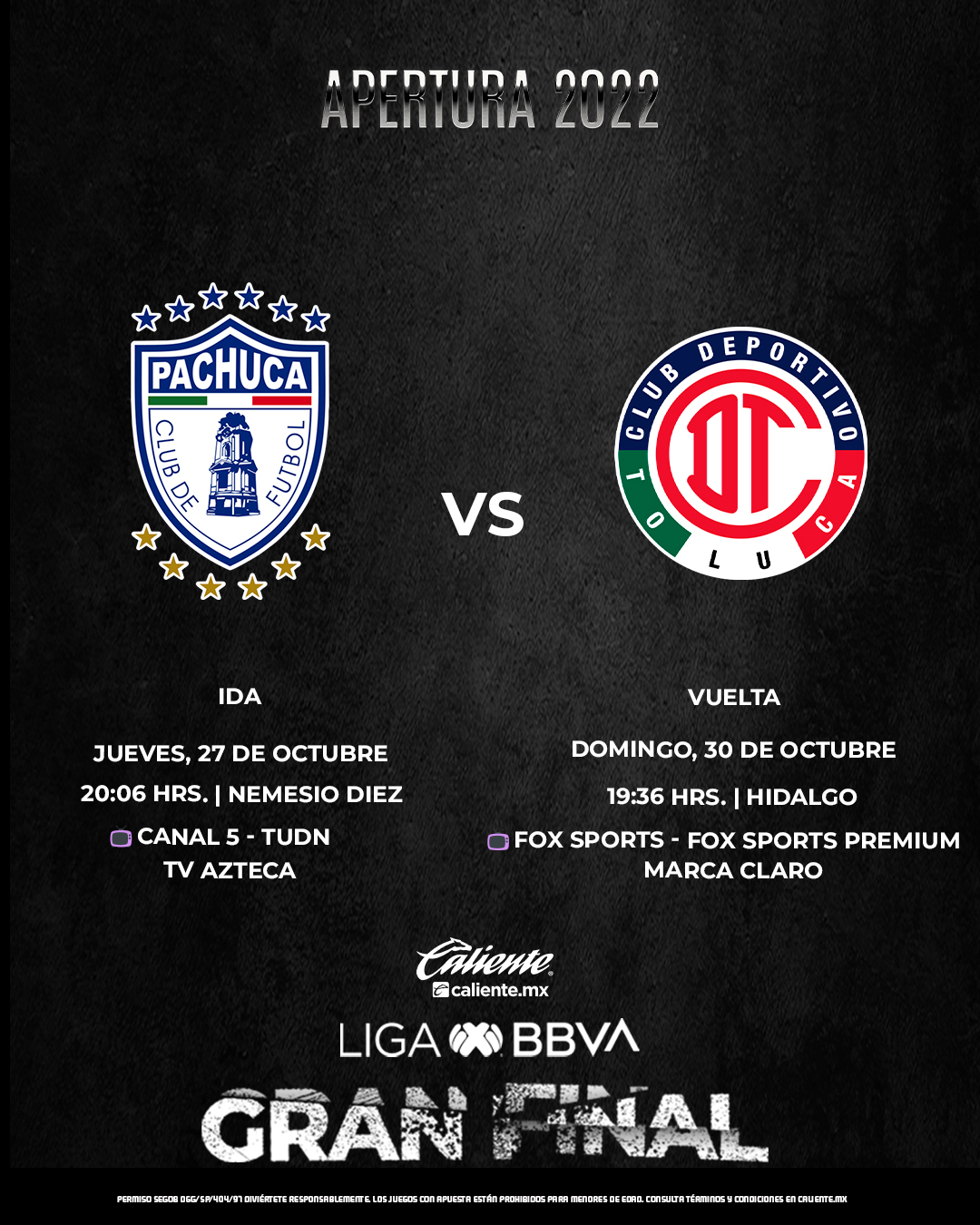 Tuzos del Pachuca golea a los Diablos Rojos del Toluca; acarian el título del Apertura 2022 BBVA MX