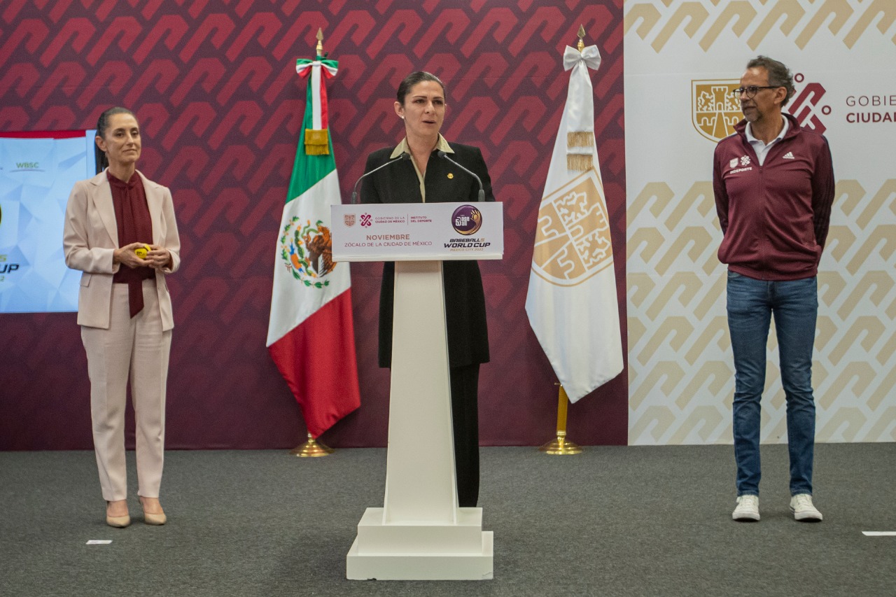 Presenta Ana Gabriela Guevara «I Copa del Mundo Beisbol 5» en México