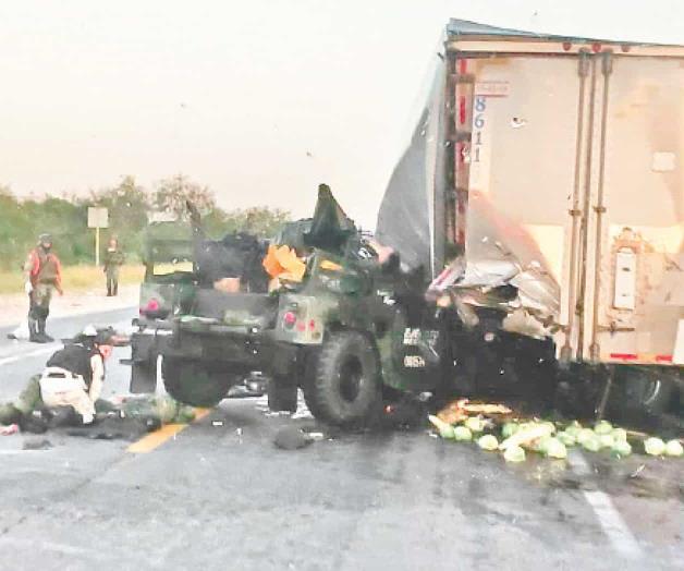 Fiscalía de Tamaulipas investiga la muerte de 7 militares durante un accidente vial
