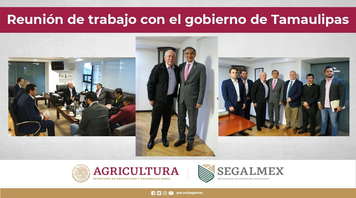 Reunión de trabajo con el Gobierno de Tamaulipas