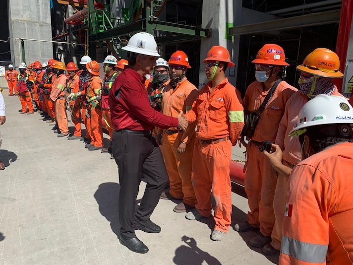 Visita Américo Villarreal Anaya Refinería Olmeca en Tabasco