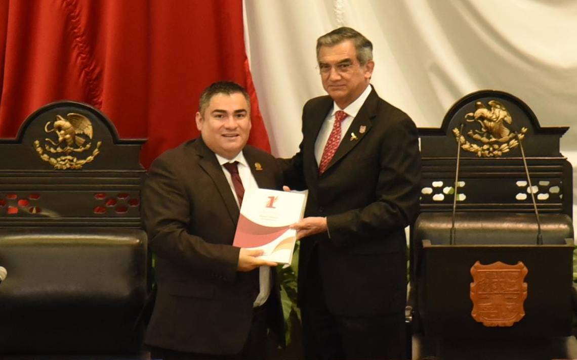 Entrega Américo Villarreal primer informe de gobierno al Congreso de Tamaulipas