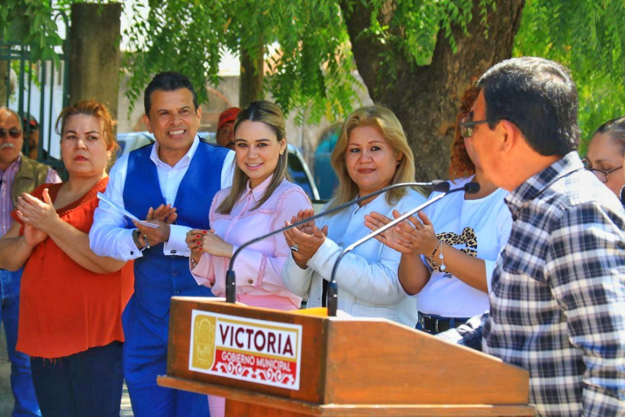 Gobierno de Victoria embellece el municipio con mejoramiento de calles