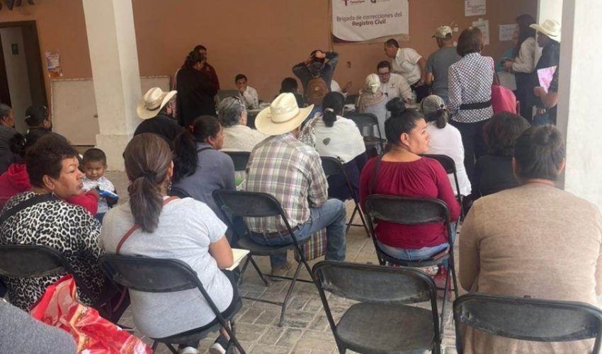 Registro Civil Tamaulipas realiza jornada en el Altiplano