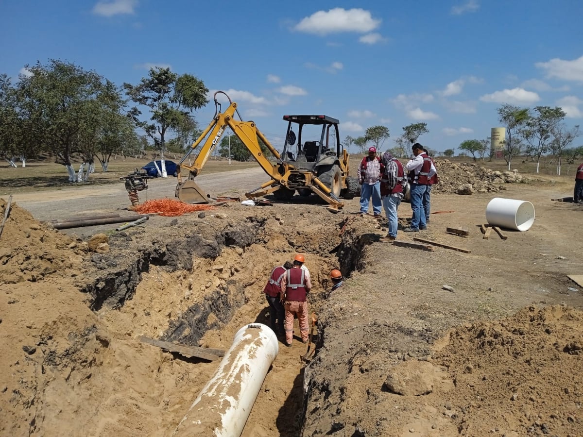 Avanzan obras de infraestructura para abastecimiento de agua potable en el sector sur de Altamira