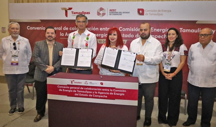 Firman Américo y Layda convenio para impulsar el desarrollo energético