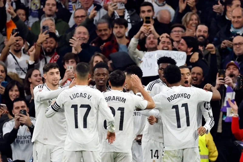 El Real Madrid cierra 2024 con sonrisa y goleada