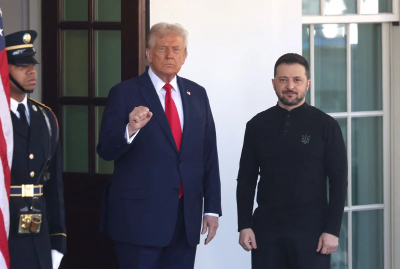 Donald Trump recibe a Volodymir Zelensky en la Casa Blanca