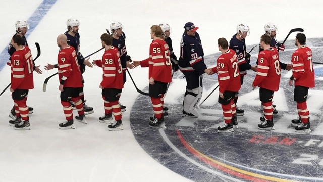 En medio de tensiones políticas, Canadá vence a EU en torneo de hockey