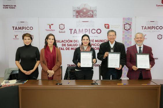 Encabeza Mónica instalación del Comité Municipal de Salud en Tampico