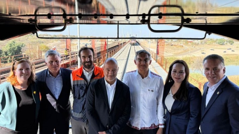 Inauguran Américo, SICT y CPKC puente ferroviario que duplicará intercambio comercial