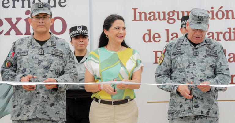 Fortalece Mónica Villarreal seguridad coordinada al inaugurarse complejo de la Guardia Nacional