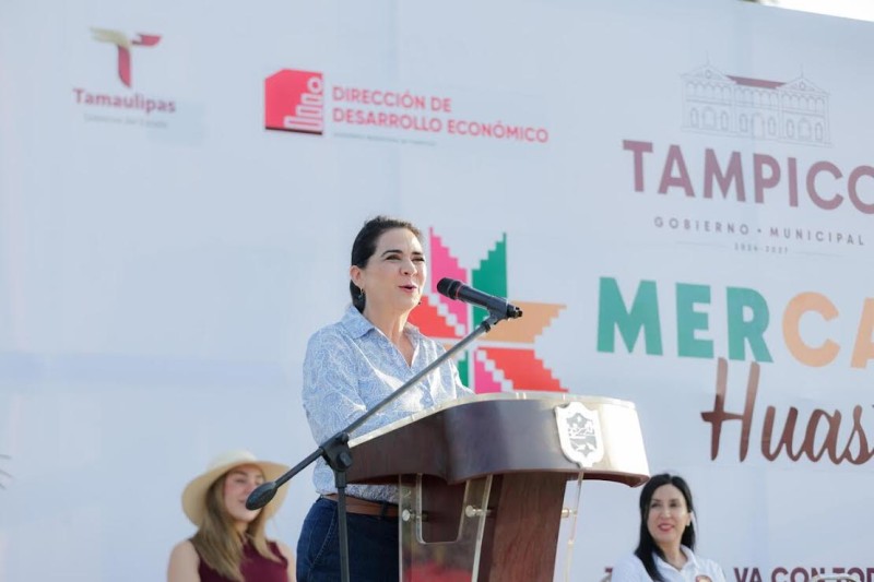 Incentiva Mónica Villarreal economía local con cuarta edición del Mercadito Huasteco