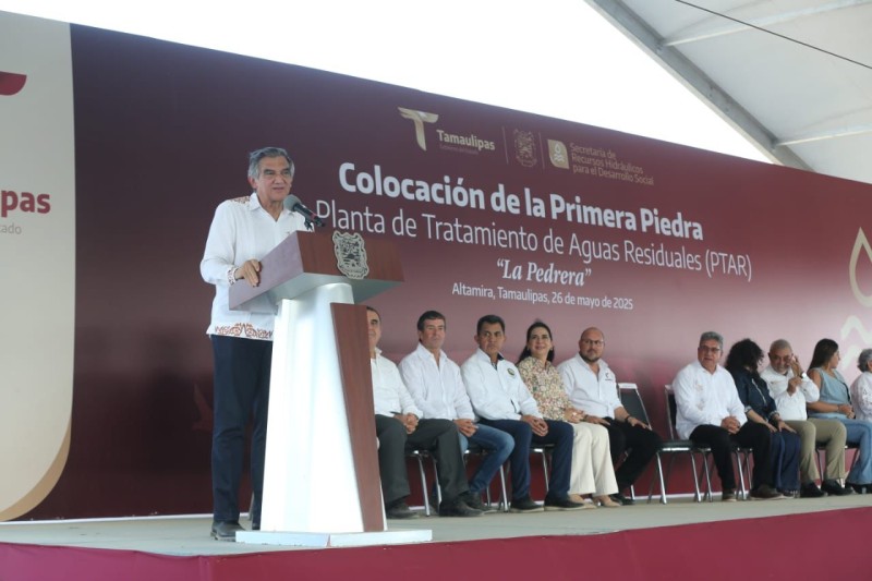 Inicia Américo Villarreal obras de nueva Planta Tratadora de Aguas Residuales en Altamira