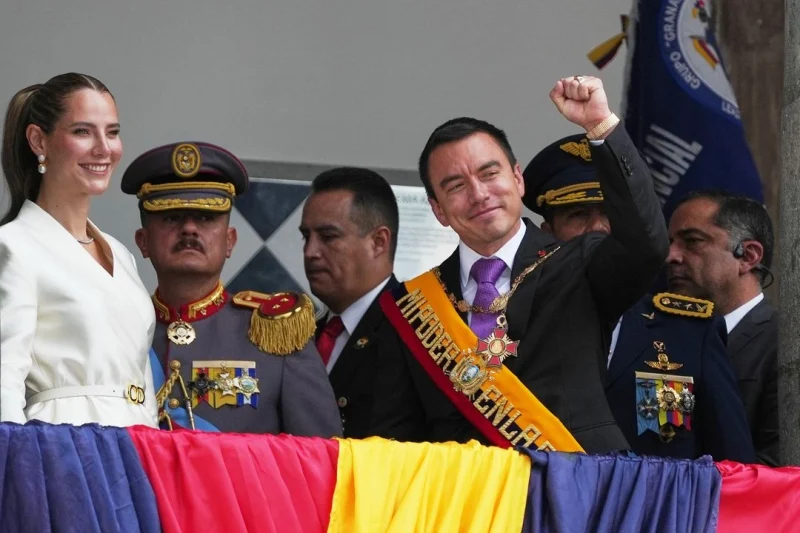 Noboa presta juramento para segundo mandato en Ecuador