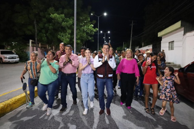 Moderniza Municipio de Ciudad Victoria red de alumbrado en la Simón Torres