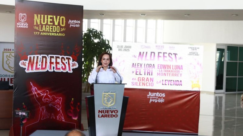 Presenta alcaldesa Carmen Lilia Canturosas el NLD Fest para celebrar el 177 aniversario de Nuevo Laredo