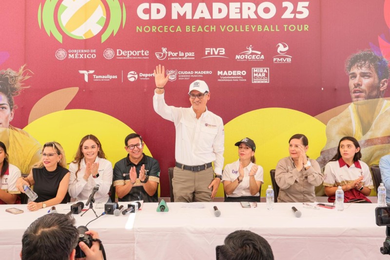 Será Ciudad Madero sede del Torneo Continental NORCECA de Voleibol de Playa 2025: Erasmo González