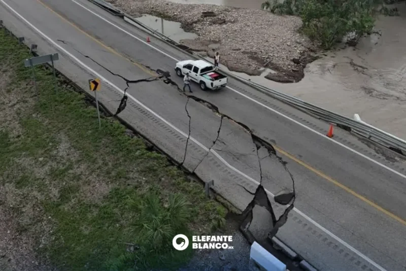 Causó “Barry” daños por 40 mdp a red carretera de Tamaulipas