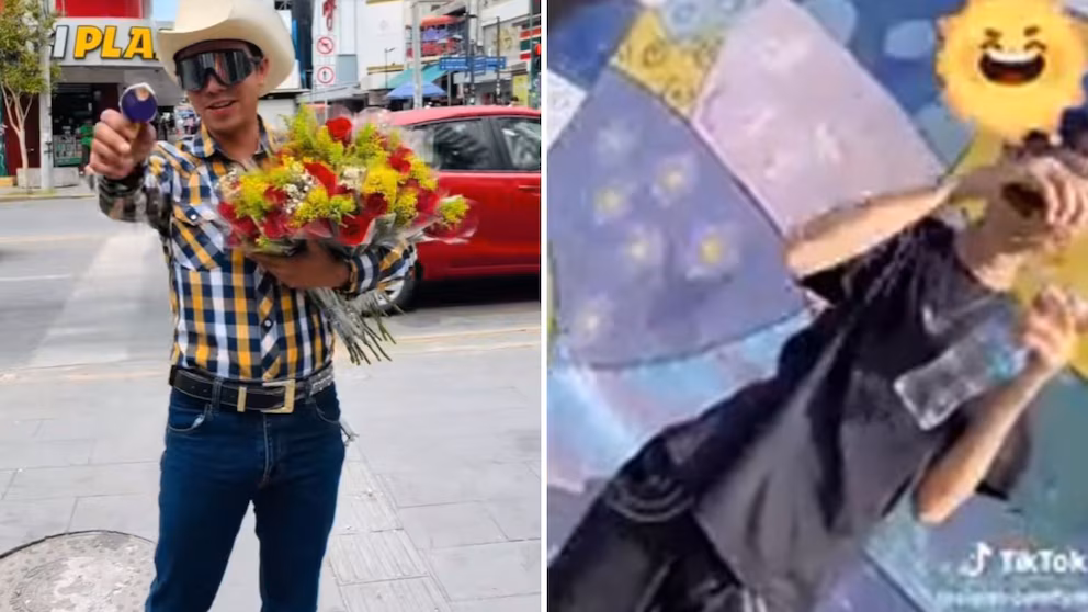 Joven lleva ramo de Flores El Patrón a su ex y descubre que ya tiene nueva pareja