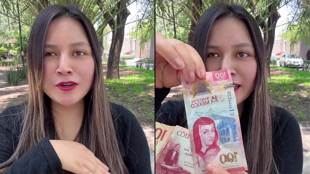 Turista ecuatoriana elogia la “elegancia” de la moneda mexicana y desata conversación en redes