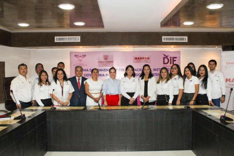 Firma convenio Instituto de Defensoría Pública del Estado de Tamaulipas con DIF Ciudad Madero para garantizar atención jurídica gratuita