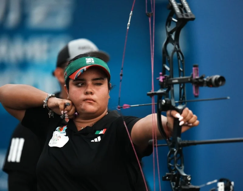 Andrea Maya Becerra, campeona de tiro con arco en Juegos Mundiales en Chengdú