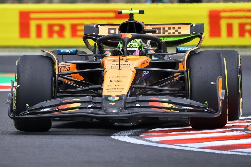 Lando Norrris marca el mejor tiempo en primeros ensayos libres del GP de Hungría