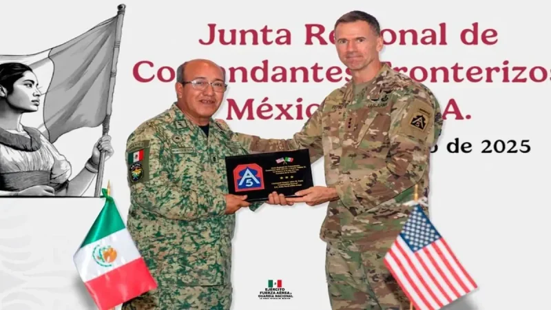 Ejércitos de México y EU coordinan esfuerzos para seguridad fronteriza