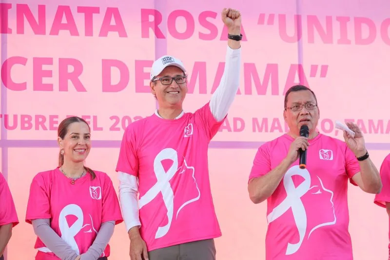 Erasmo y Dunia se unen al IMSS en lucha contra el cáncer de mama