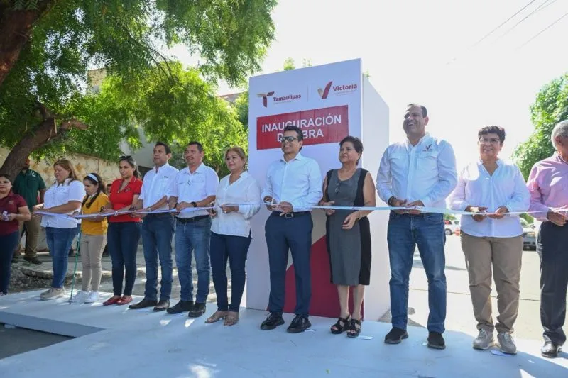Cumple alcalde de Ciudad Victoria compromiso con vecinos de la Col. Tamaulipas