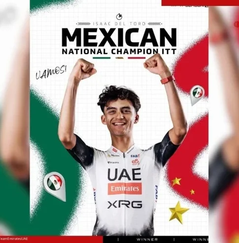 Isaac del Toro gana el Campeonato Nacional de Ciclismo en Ensenada
