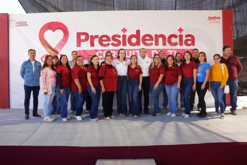 Carmen Lilia Canturosas lleva ‘Presidencia Cerquita de Ti’ a la colonia Américo Villarreal