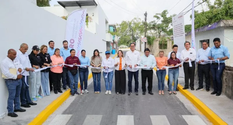 Erasmo González entrega nueva vialidad, digna y segura a comunidad estudiantil de Ciudad Madero