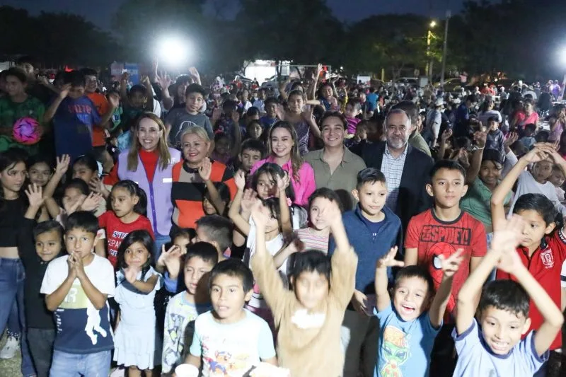 Posada navideña lleva alegría a más de 460 niñas y niños de la colonia Esfuerzo Popular en Ciudad Victoria