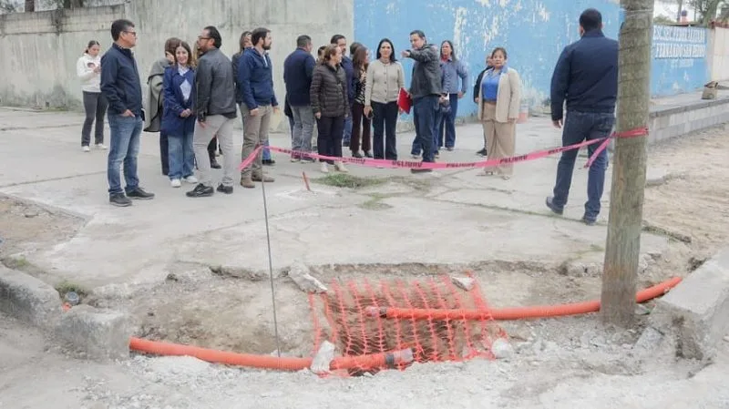 Supervisa Mónica Villarreal Avance de Obras de Bienestar en la Col. Tamaulipas