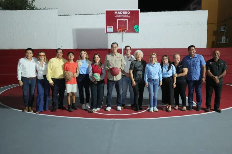 Erasmo González pone en función otra cancha multifuncional