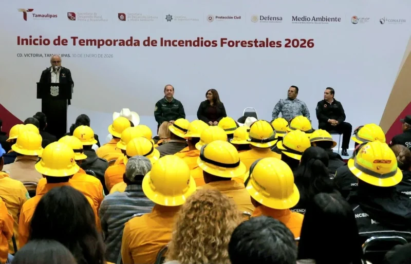 Refuerza Gobierno de Tamaulipas prevención ante inicio de temporada de incendios