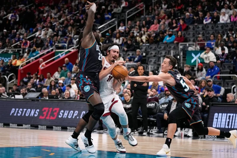 Con el mexicano Jaime Jáquez Jr., Miami vence 118-112 a Detroit