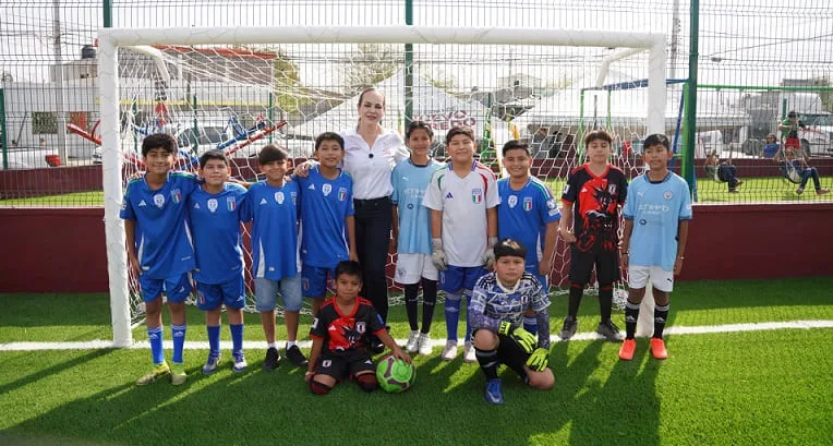 Carmen Lilia Canturosas Entrega Obras de Infraestructura Deportiva y Bienestar Comunitario en Colonia Nueva Era