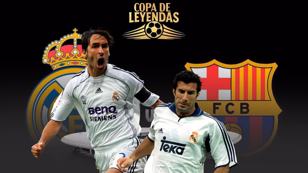 Figo y Raúl jugarán en Guadalajara el partido de leyendas Real Madrid vs Barcelona