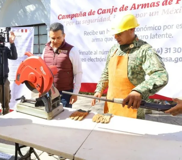 Instala SEDENA módulo de canje de armas en Victoria para fortalecer la paz social