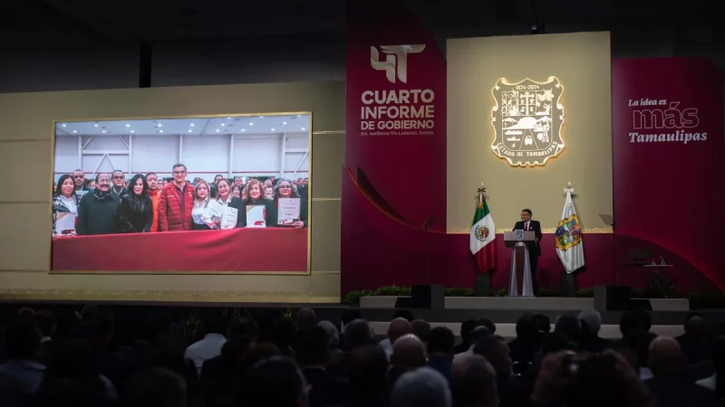 Rinde Gobernador de Tamaulipas Américo Villarreal 4to Informe de Gobierno