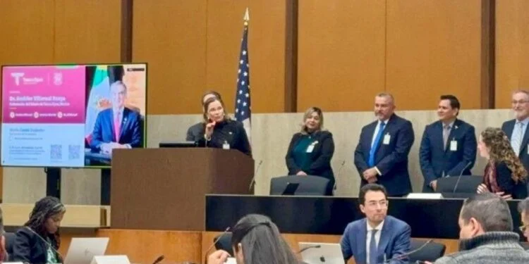 Participa Tamaulipas en reunión plenaria binacional México–Estados Unidos sobre puentes y cruces internacionales