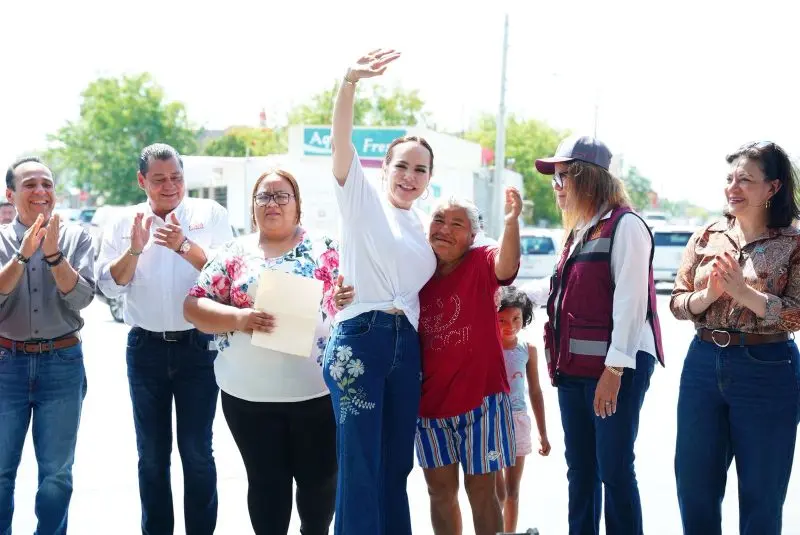 Entrega alcaldesa Carmen Lilia Canturosas obras de infraestructura hidráulica y sanitaria