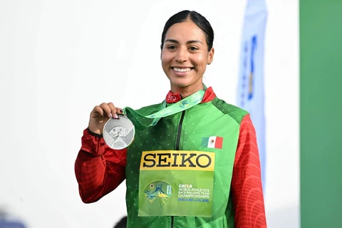 Alejandra Ortega, plata en medio maratón del Mundial de marcha