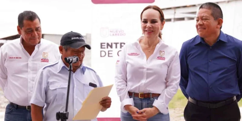 Realiza Gobierno de Nuevo Laredo gira de obras de pavimentación en cuatro colonias