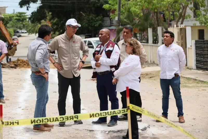 Erasmo González Robledo impulsa obras, educación y programas para jóvenes en intensa jornada de trabajo en Ciudad Madero