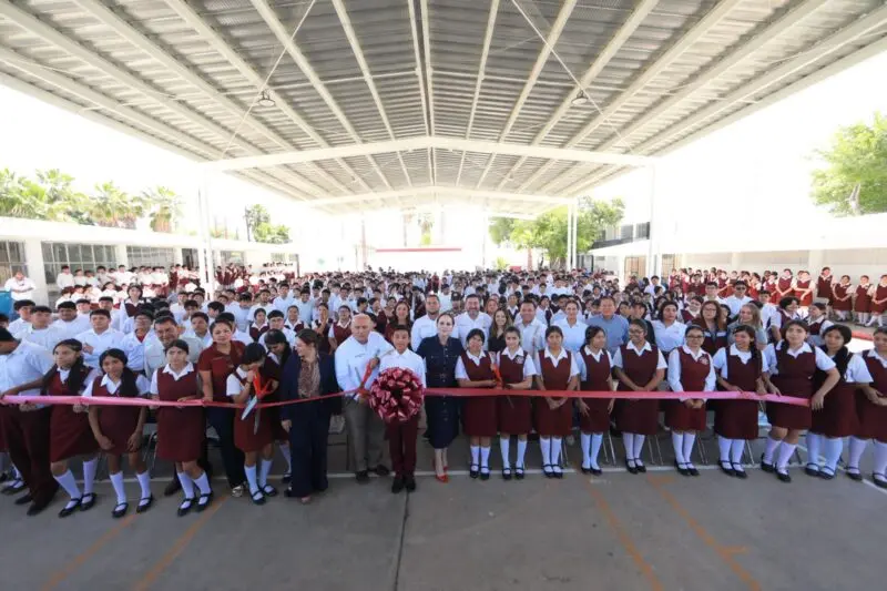 Impulsa alcaldesa Carmen Lilia Canturosas infraestructura educativa en preescolar, primaria y secundaria